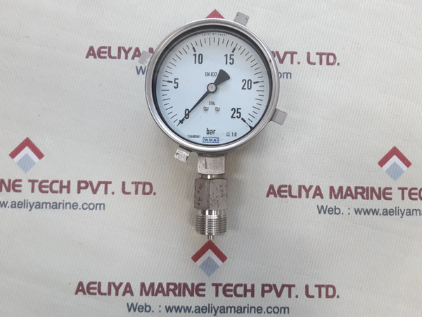Wika en 837-1 cl 1.0 pressure gauge 0-25 bar