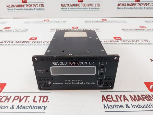 Nunotani Keiki Re-s8Ar Electric Propeller Shaft Revolution Indicator Counter