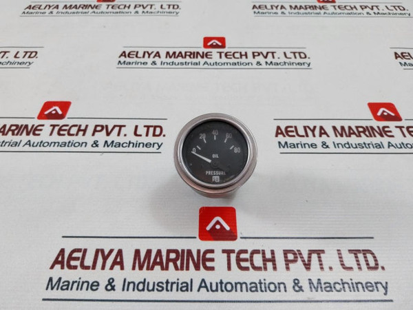 Stewart Warner 82304 Oil Pressure Gauge 0-80 Psi