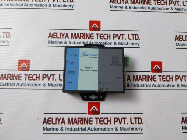 San Telequip Sc10Eke Serial To Ethernet Converter 24V Dc 10/100M
