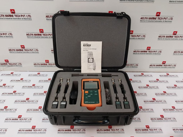 Extech Vb500 4-channel Vibration Meter Datalogger Switching Power Supply Set