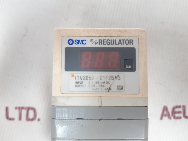 Smc itv2050-01f2bn3 regulator 4~20madc 0.05~9bar Japan 360gm