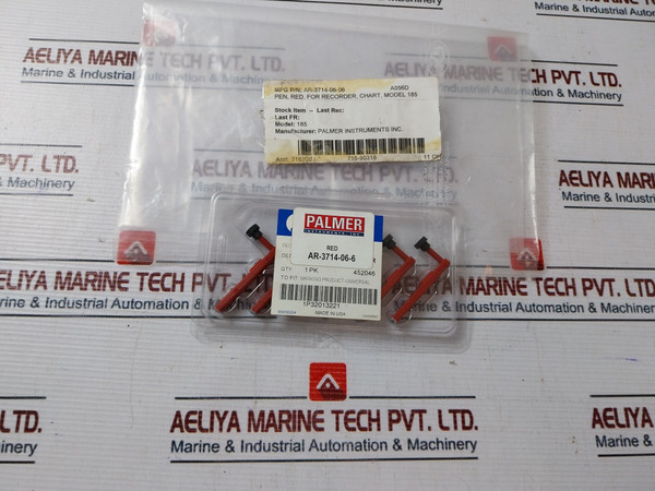 Palmer Instruments 95058204 Red Pen Recorder Chart 1P32013221 (1 Pack = 6 Pcs)