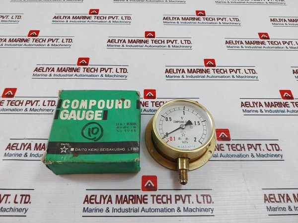 Daito Keiki Type Bu Compound Gauge 04716612 Dia 75 Mm