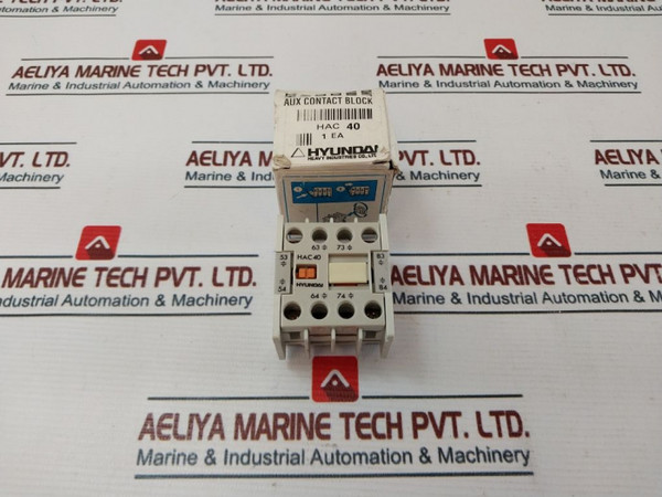 Hyundai Hac 40 Auxiliary Contact Block 16A 750V