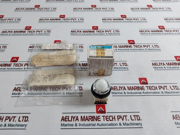 Fuji Electric Ah30-zm E White Command Switch 11 To 13 Kg-cm Lamp 30V 2W