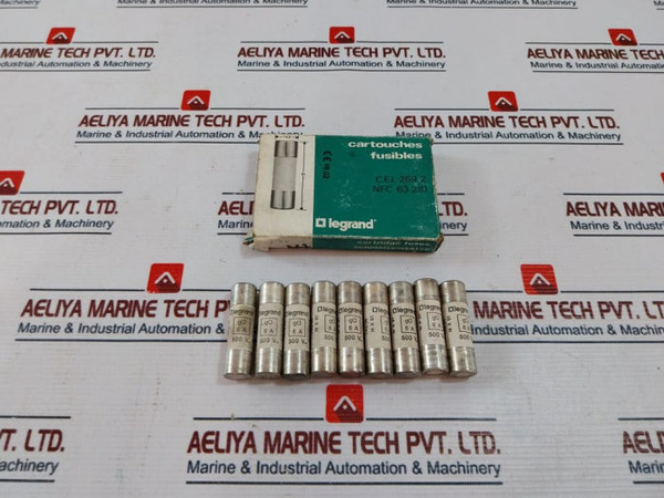 Lot Of 9X Legrand 143 06 Cartridge Fuse 500V 6A