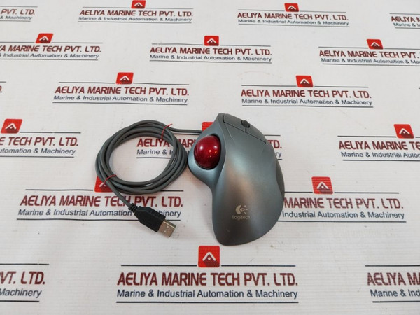 Logitech Trackman Wheel Usb Track Ball Wired Mouse T-bb18