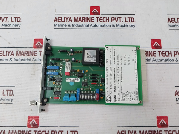 Mutec Mri 203 Ib Printed Circuit Board 18-36 V Dc 16-30V Ac Output 4-20Ma
