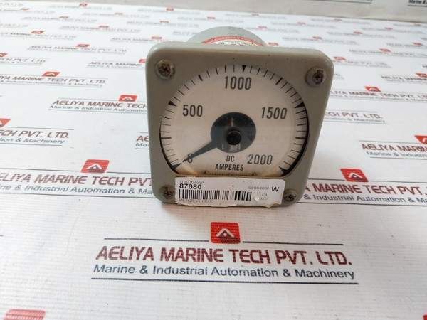 General Electric Db14 Volt Dc Meter 0-2000 Dc Amperes