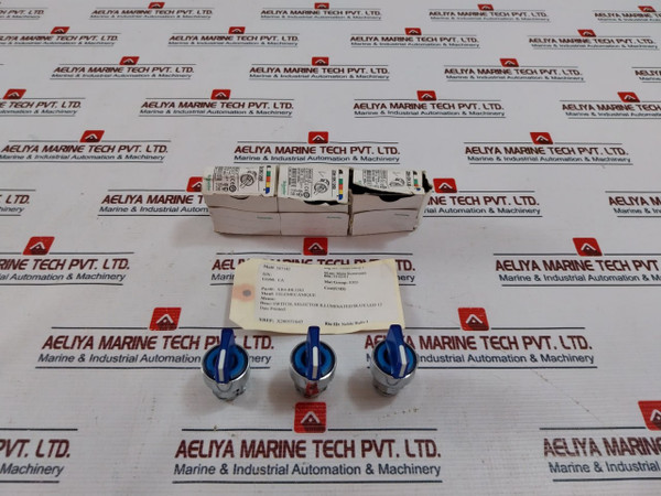 Schneider Electric Zb4 Bk1263 Blue Illuminated Selector Switch