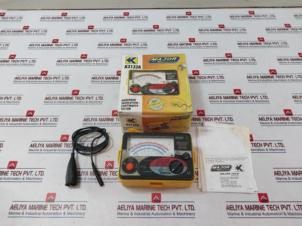 Major Tech K3132A Analogue Insulation Continuity Tester 0-600V 45-2288A