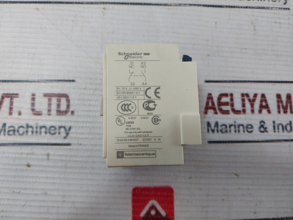 Schneider Electric/Telemecanique Ladn11G Auxiliary Contact Block 10A
