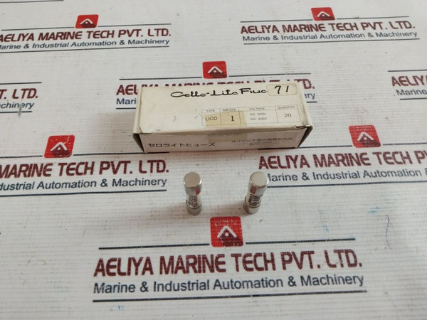 Lot Of 2X Utsunomiya Electric Uc0 Cello-lite Fuse 1A Ac500V Dc250V New