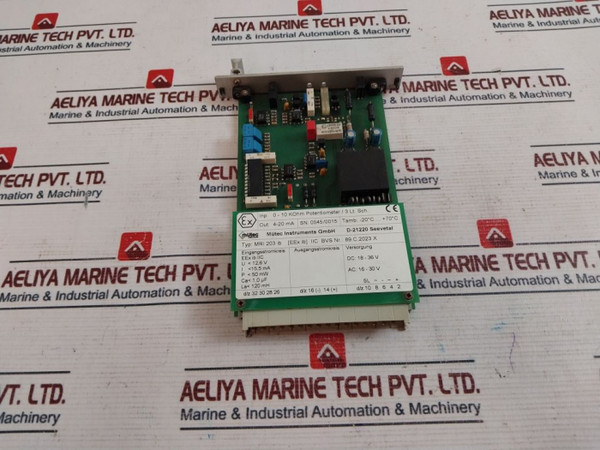 Mutec Mri 203 Ib Printed Circuit Board 4-20 Ma 16-30Vac 18-36Vdc Used