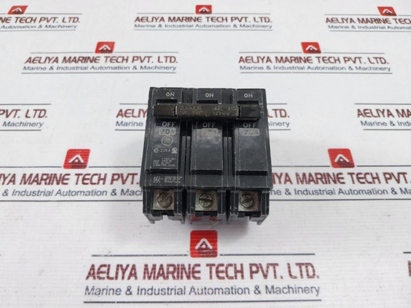 General Electric, Circuit Breakers, 70A, 3-Pole, 240V Used
