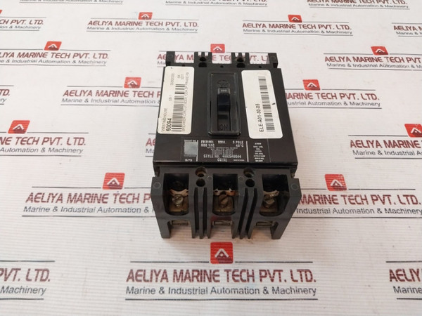 Westinghouse Fb3100L Circuit Breaker 100A 600V Ac 3-pole Used