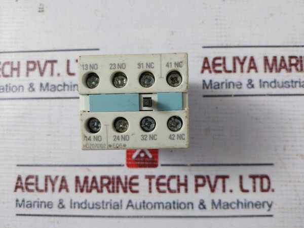 Siemens 3Rh1921-1Fa22 Front Mount Auxiliary Contactor Block 690V Used