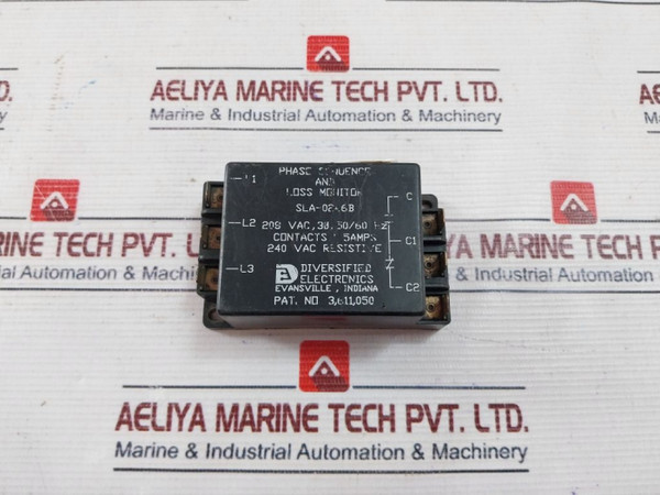 Phase Sequence And Loss Monitor - Diversified Electronics - Sla-0246B Used