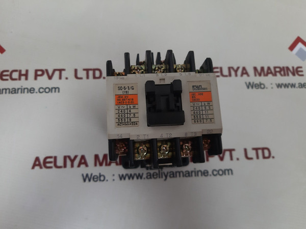 Fuji Electric Sc-5-1/G Magnetic Contactor 24V Dc 200-240V 5.5 Kw