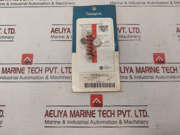 Swagelok 177-r3A-k1-g Stem And O-ring Replacement Spring Kit New