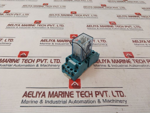 Omron My4N-j Relay With Base 24Vac 10A, Omron, Finder Used