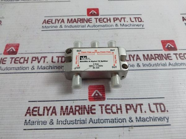 Ideal 85-334 4 Way Satellite & Digital Tv Splitter New