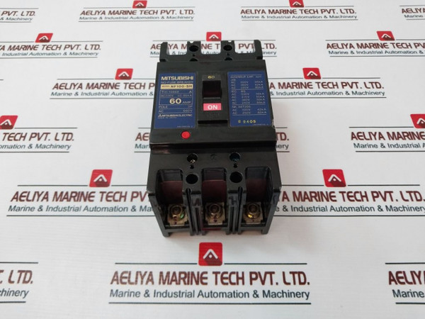 Mitsubishi Nf100-sh 3 Pole No-fuse Breaker 60A Ac 660V Used