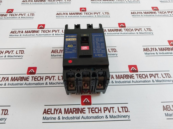 Mitsubishi Nf60-sh No-fuse Breaker 3-pole 220V 40A