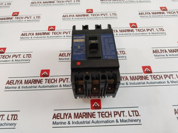 Mitsubishi Nf60-sh No-fuse Circuit Breaker 3 Pole 220V Ac 15A Used
