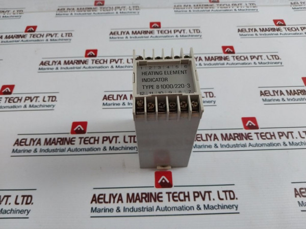 Semco, Heating Element Indicator, Semco Odense A/S, 8-1000W, 220V, 50/60 Hz Used