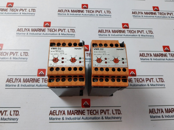 Minilec Vmr D2 415 Vac Voltage Monitoring Relay - Minilec Used