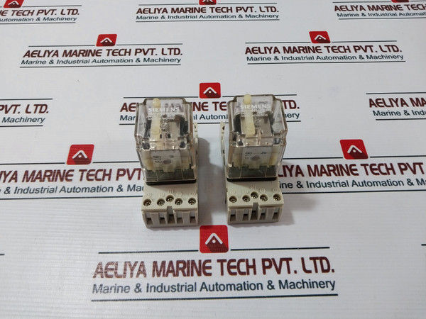 Siemens V23100V9113F206 Plug-in Relay With Base 10A 250V