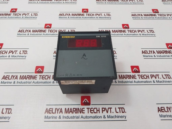 Enercon Dm 3252 Panel Meter 3-digit Display 125Amps 240V
