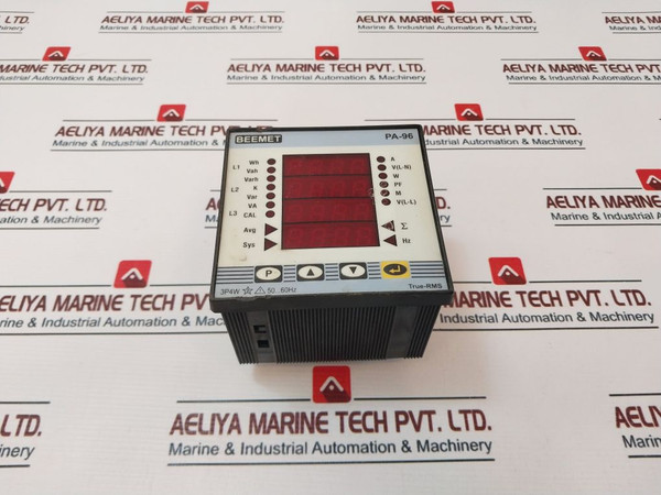 Beemet Pa-96 Power Analyzer 3 Phase 4 Wire 90-270V Ac