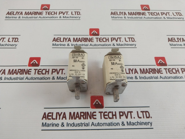 Siba 20 001 13 Fuse Nh 00 Gl, 50A 500V