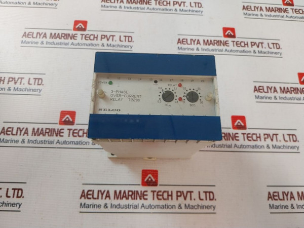 Selco T2200-12 3 Phase Overcurrent Relay 5A 330620