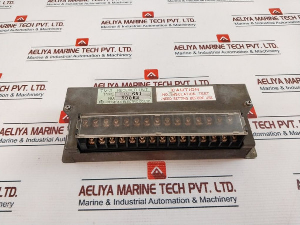 Terasaki Ein-651 Tm-2 Receiver Unit 99062 Terasaki Electric Co. Ltd. Used