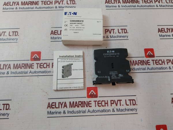 Eaton C25320Kg10 Auxiliary Contact 10A 600Vac Eaton New