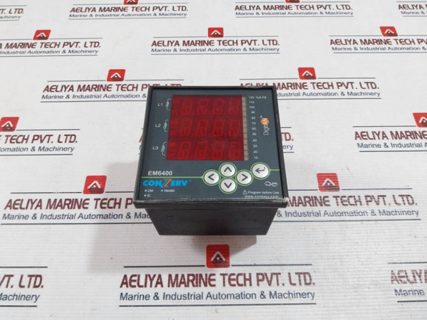 Conzerv Em6400 Digital Panel Meter 44 To 300V Ac/Dc