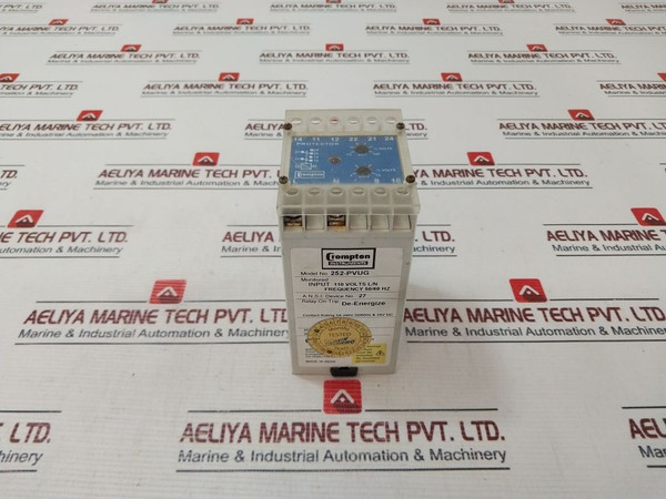 Crompton Instruments 252-pvug Protector Trip On Relay 5A 240V 50/60Hz
