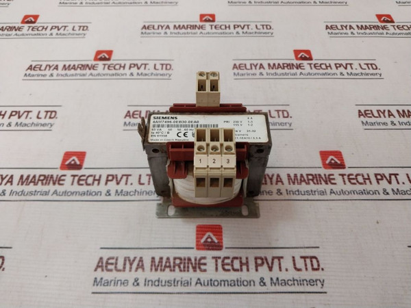 Siemens 4Am7496-0Eb30-0Ea0 Transformer 230V 115V 50/60Hz Used