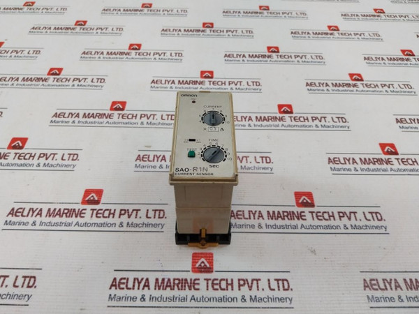 Omron Sao-r1N Current Sensor With Base 1-10 Sec 50/60Hz
