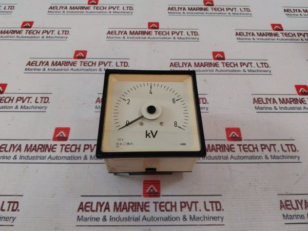 Abb Panel Meter Abb 0-8 Kv 121 V Used