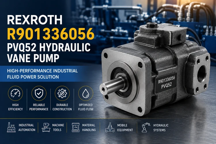 Rexroth R901336056 PVQ52 Hydraulic Vane Pump - High-Performance Industrial Fluid Power Solution