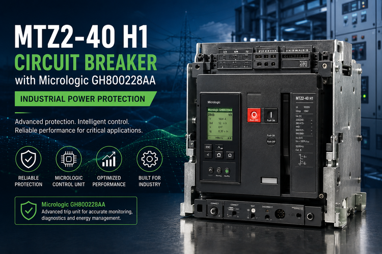 Schneider Electric MTZ2-40 H1 Circuit Breaker with Micrologic GH800228AA - Industrial Power Protection