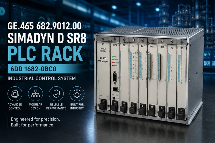 Siemens GE.465 682.9012.00 Simadyn D SR8 PLC Rack - 6DD 1682-0BC0 Industrial Control System