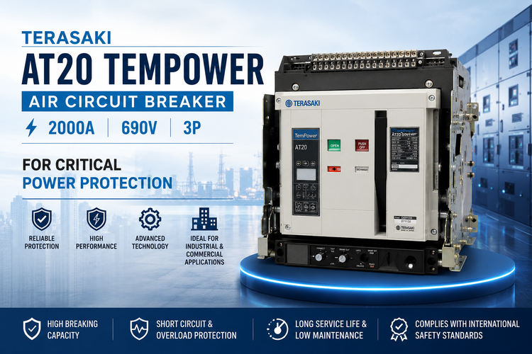 Terasaki AT20 Tempower Air Circuit Breaker 2000A 690V 3P for Critical Power Protection