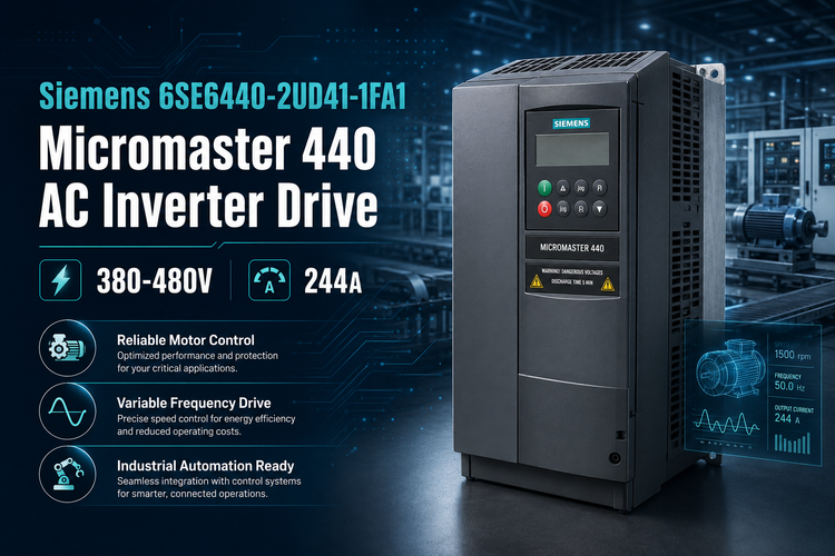 Siemens 6SE6440-2UD41-1FA1 Micromaster 440 AC Inverter Drive 380-480V 244A