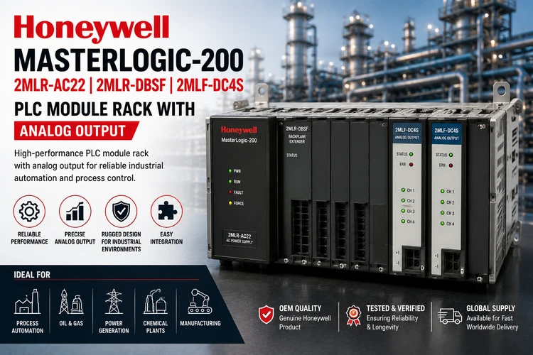 Honeywell MasterLogic-200 2MLR-AC22 2MLR-DBSF 2MLF-DC4S PLC Module Rack with Analog Output